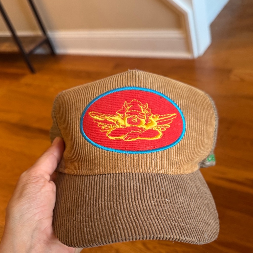 Boys Lie - Brown Corduroy Cap with Embroidered Patch
